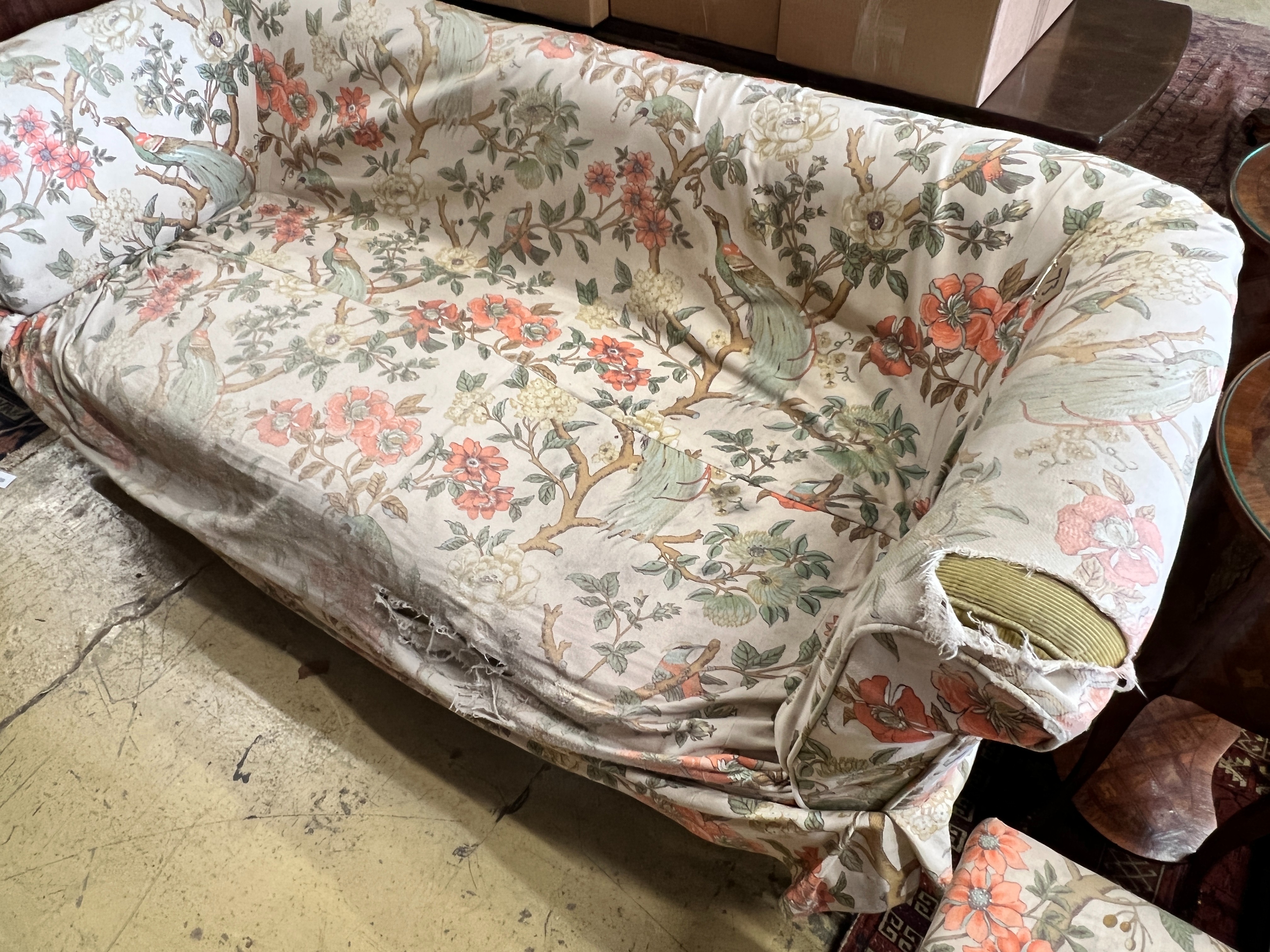 A late Victorian Chesterfield settee, length 180cm, depth 80cm, height 76cm